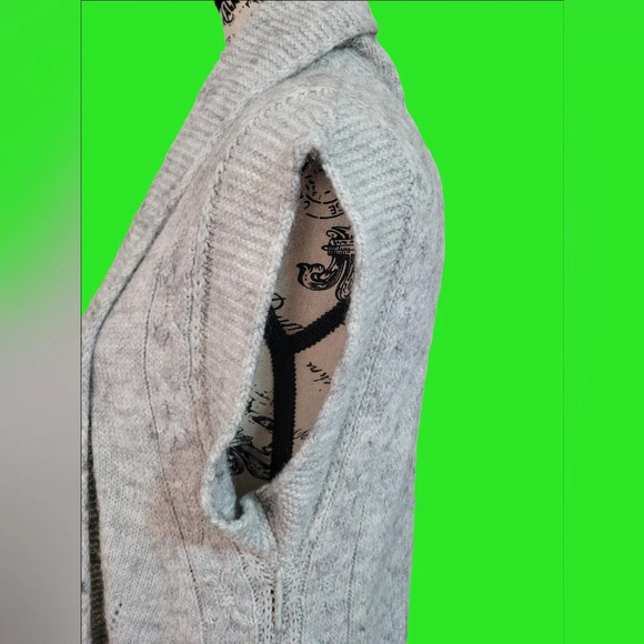 H&M Mama Women's Cardigan Gray M Comfy Warm Wool Alpaca - Picture 6 of 8